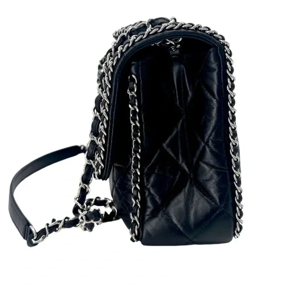 Authentic Chanel Chain All Around Flap in Black - Picture 5 of 8